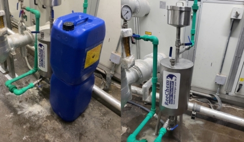 Hệ Châm Hoá Chất (Dosing Pot) Đường Nước Lạnh của Điều Hoà Trung Tâm Chiller Hệ Châm Hoá Chất (Dosing Pot) Đường Nước Lạnh của Điều Hoà Trung Tâm Chiller